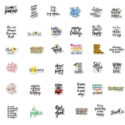 50 Inspirational English Alphabet Graffiti Stickers