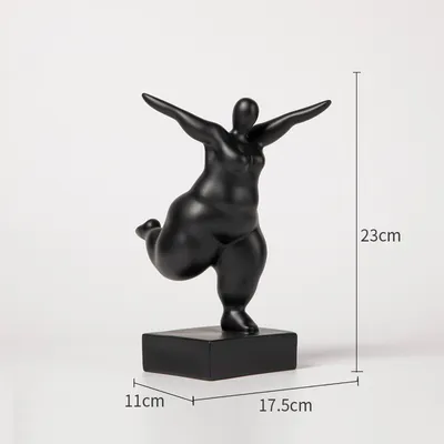 Modern Simple Fat Woman Abstract Figure Sculpture Home Living Room Hotel Window Crafts Furnishings