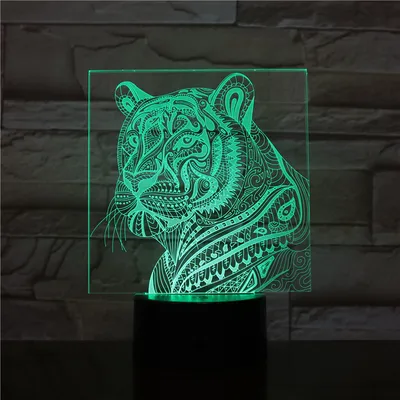 مستشعر اللمس Tiger Lampara Creative Led Night Light