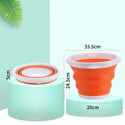 Portable Cleaning Housework Outdoor Car Supplies Telescopic Water Bucket