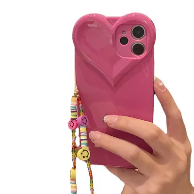 غلاف هاتف سوار الحب من نوع Rose Red