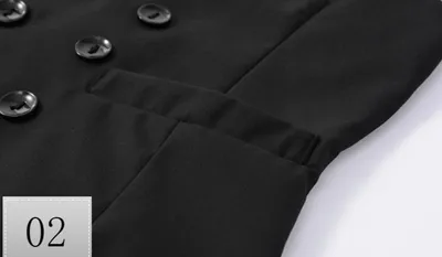 Large Size British Style Double-Breasted Casual Suit Vest