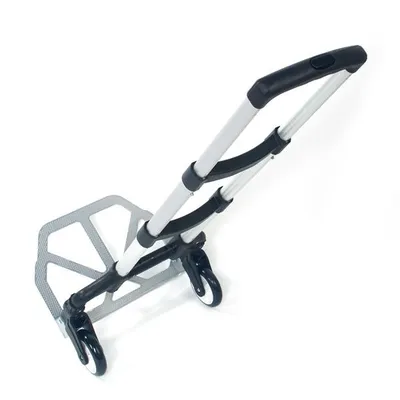 Portable, Foldable, Telescopic Trolley Trolley, Trolley, Luggage Cart, Black