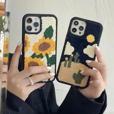غطاء هاتف أنيق من نوع Sunflower Fashion