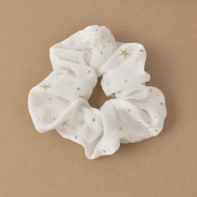 Pig Intestine Star Tie Hair Rubber Band Chiffon Hair Rope Small Ornaments