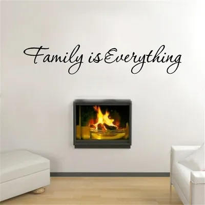 Family Iseverything English Proverbs Decorative Removable Wall Sticker
