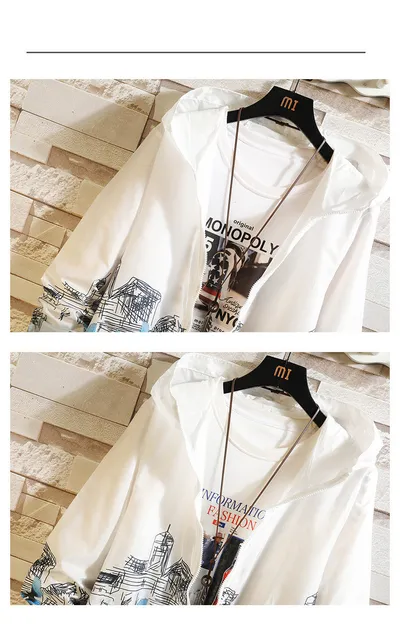 Casual   Summer Thin Youth Sun Protection Clothing Men's Jacket