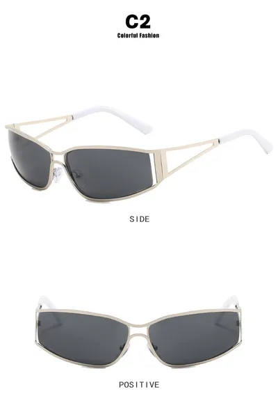 Hollow Modern Metal Women's Fashion Sunglasses