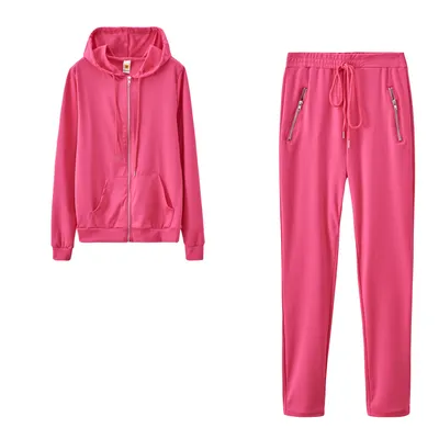 Women's Sports Solid Color Personalized Two-piece Zipper Pocket