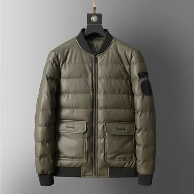 New Coat Men's Winter Korean Leather Fashion Jacket To Keep Warm