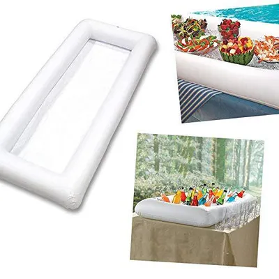 PVC Inflatable Ice Bar Water Entertainment Salad Plate Inflatable Cup Holder