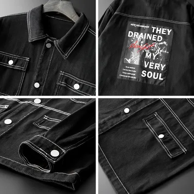New Men's Casual Loose Denim Jacket