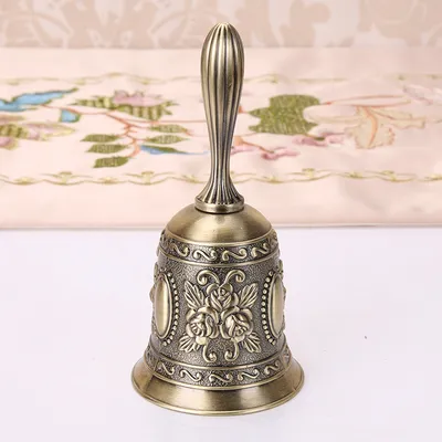 Christmas bell, hand-held metal alarm bell, service telephone, office bell, tea and dinner bell, game bell, hand bell