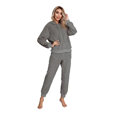 Double-faced Fleece Hooded Sweater Home Wear Casual Women's Clothing
