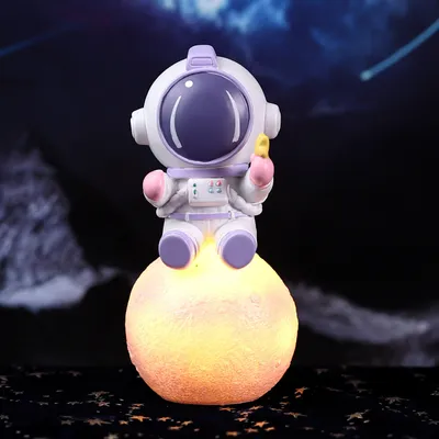 Cartoon Cute Spaceman Bedroom Table Decorations Small Ornaments