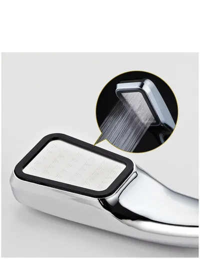 300 Hole Pressurized Shower Head Square Hand Shower