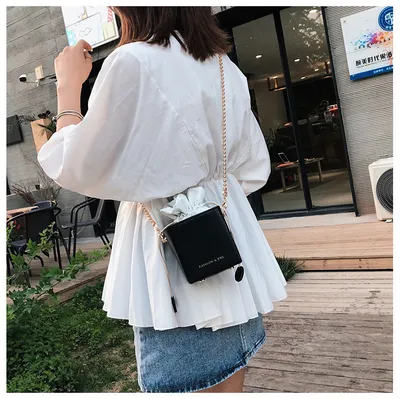 Women's bags new pumping bucket bag