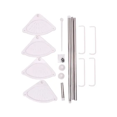 Bathroom Storage Rack Punch Free Telescoping