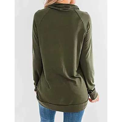Women's Long Sleeve Jacket Slim Sweatshirt