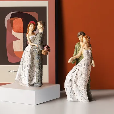 Couple Men And Women Resin Crafts Wedding Room Home Decoration Ornaments