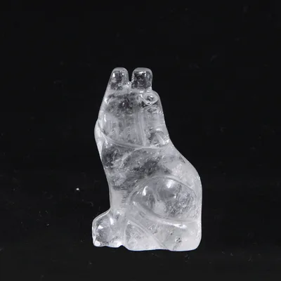 Source Animal Carving Ornaments Crystal Gems Agate Wolf Craft Ornaments