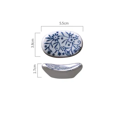 Crescent Ceramic  Pillow Spoon Fork Stand Dining Table Accessories Supplies