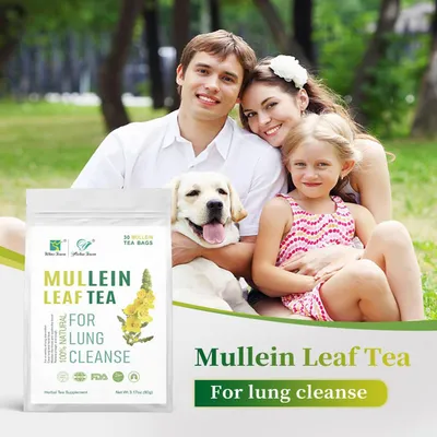 Hairy Flower Tea,Natural Herbal Tea,Mullein Leaf Tea, 30 Bags