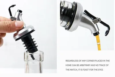 Large Oil Bottle Leak-proof Glass Oil For Household Kitchen