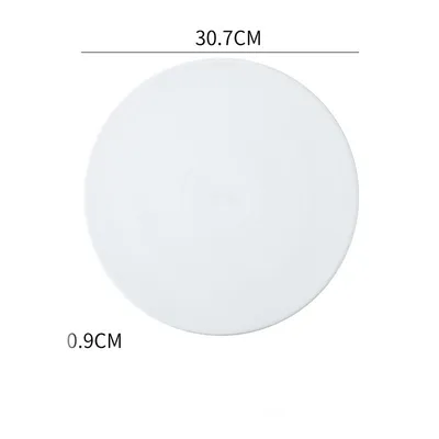 Home Simple Matte Round Sushi Plate