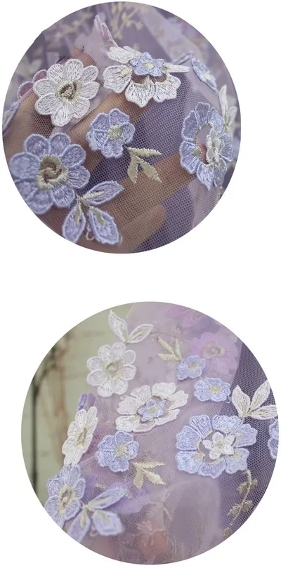 Flower Embroidered Mesh Skirt For Women