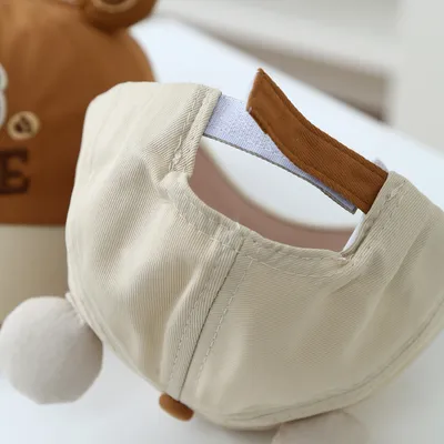 Summer New Cute Little Bear Embroidered Lettered Baby Baseball Cap - A Cartoonish, Fresh And Cool Sun Hat For Kids