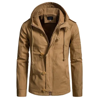 European and American youth casual hooded cardigan jacket