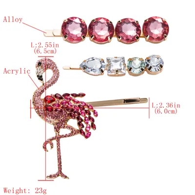 Acrylic hair clip set
