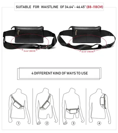 Casual Fashion Diagonal Leather Men's And women's Bags