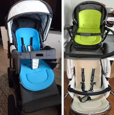 Dining Chair Trolley Baby Seat Rainbow Cushion