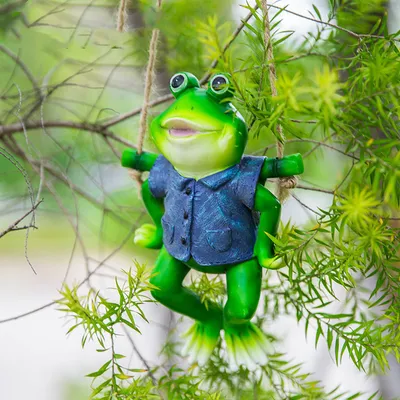 Creative Simulation Frog Resin Craft Animal Pendant