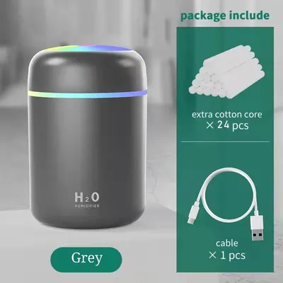 Home Car Charging Colorful Air Humidifier Usb Water Replenishment