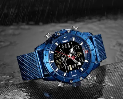 Quartz watch sports electronic dual display watch