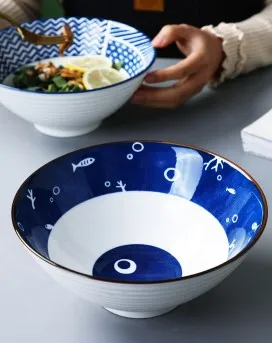 Household Ceramic Soup Large Bowl