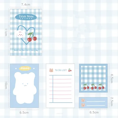 Cute fruit message note sticky note