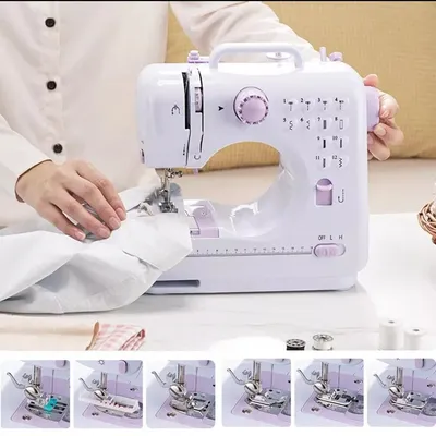 Portable Sewing Machine With 12 Stitches  Multifunctional For Beginners, Children, And Families