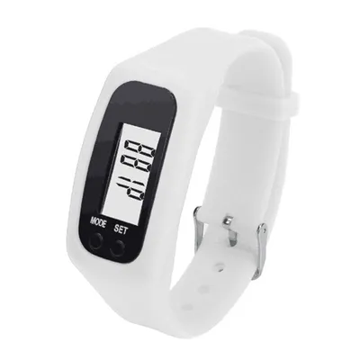 Student sports silicone pedometer LCD bracelet watch