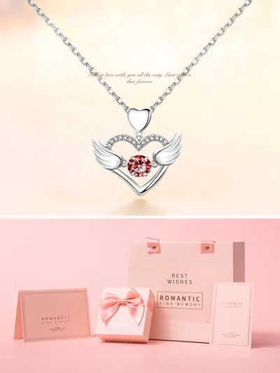 Fashion Personality Beating Heart Necklace Women