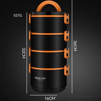 Multi Layer Microwave Oven Heating Insulated Lunch Box