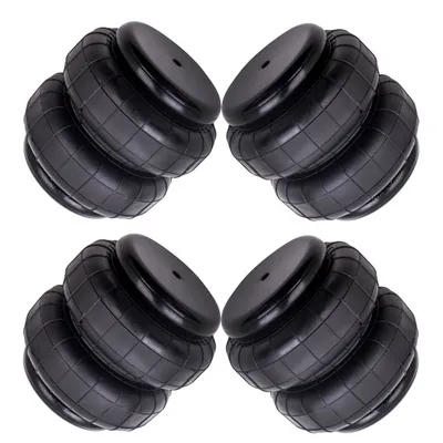 4 Pieces Heavy Duty 2500lb NPT Double Bellow Air Suspension Bag Air Spring Bags