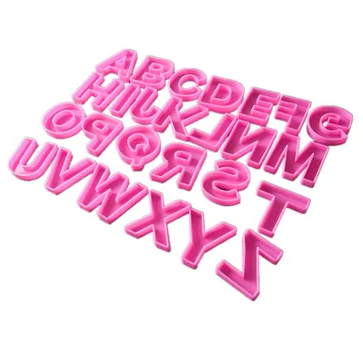26 English Letters Silicone Resin Craft Chocolate Cake Mold