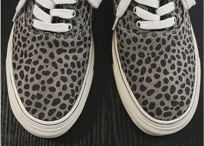 Low-Top Leopard Leather Casual Vintage British Sneakers