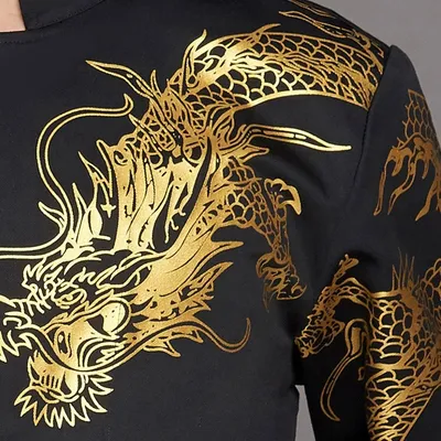 High-grade Chef Work Clothes Men's Dragon Robe Fashion