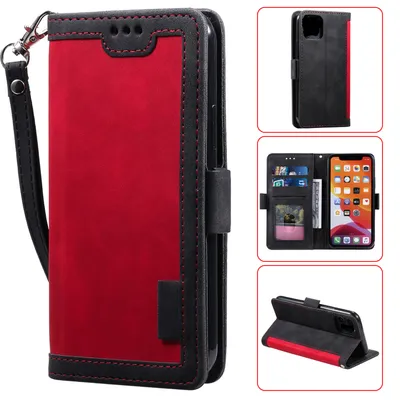 Compatible with Apple, For Iphone 12 Retro Leather Case Card SE Mobile Phone Case Phone Case