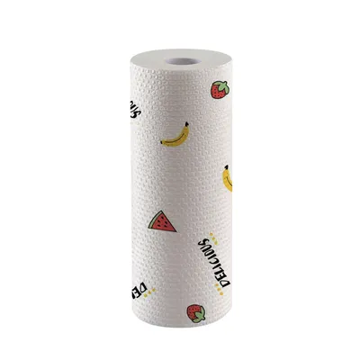 Non-stick Kitchen Printing Lazy Dry And Wet Dual-use Household Rag Disposable Non-woven Fabric